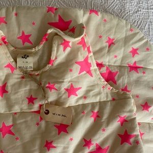 NWT Noe + Zoe pink star sleep sack 6/18m